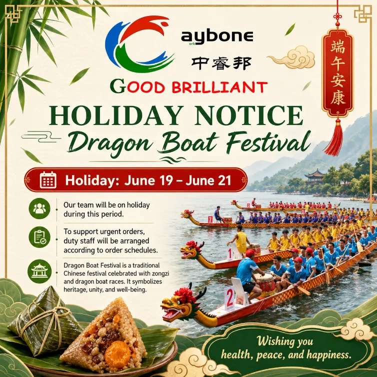 Dragon Boat Festivali pühadeteade – 19.–21. juuni 2026
